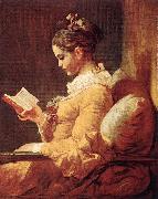 Jean Honore Fragonard A Young Girl Reading oil on canvas